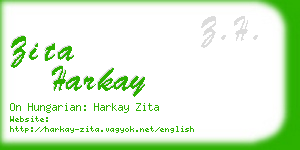 zita harkay business card